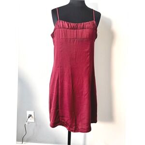 Banana Republic women's Slinky Mini Dress Cocktail Party Maroon‎ Size 10 MWOT